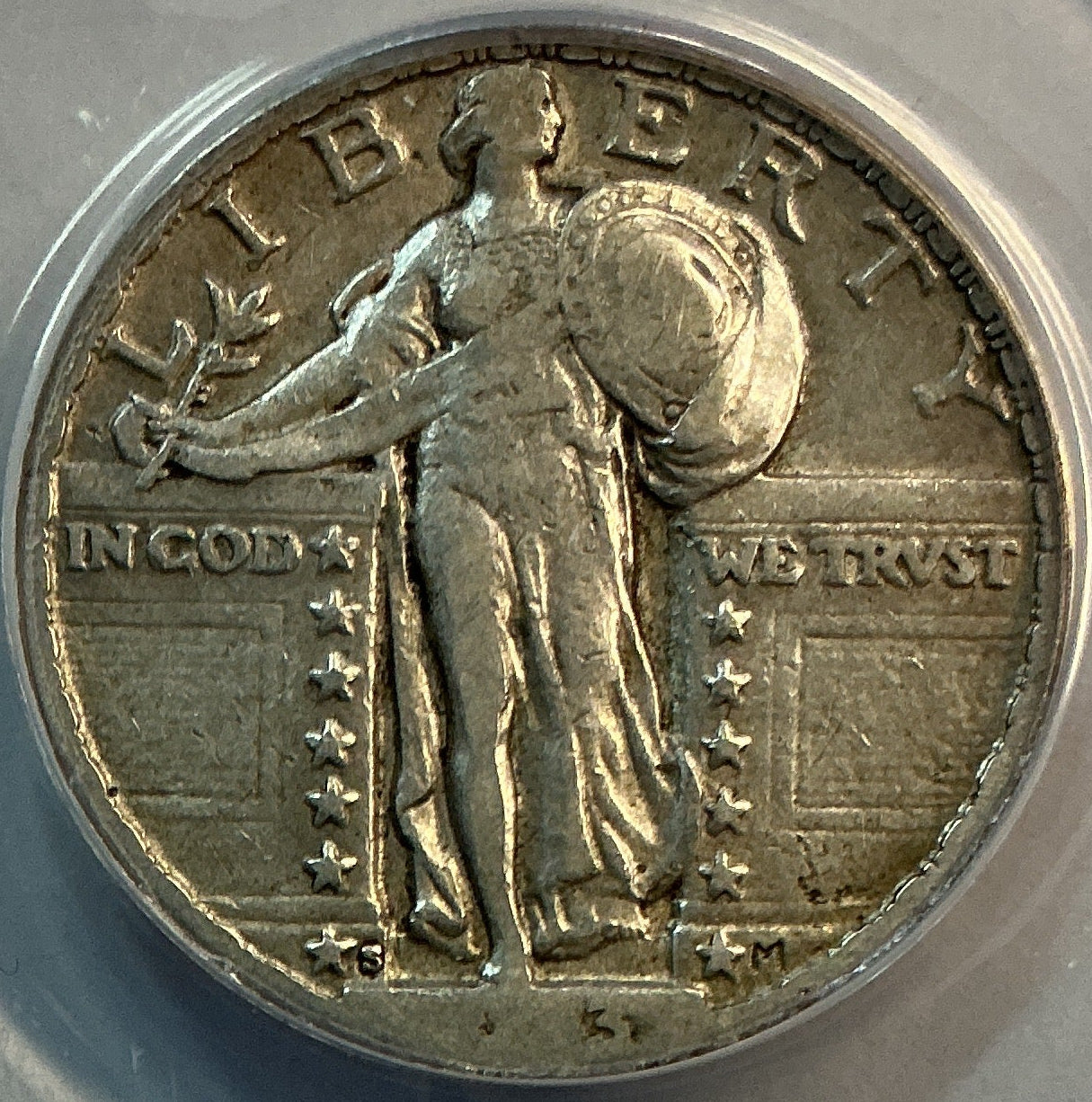 1923-S Standing Liberty Silver Quarter, Key Date, ANACS VF-25, Store #QR1617