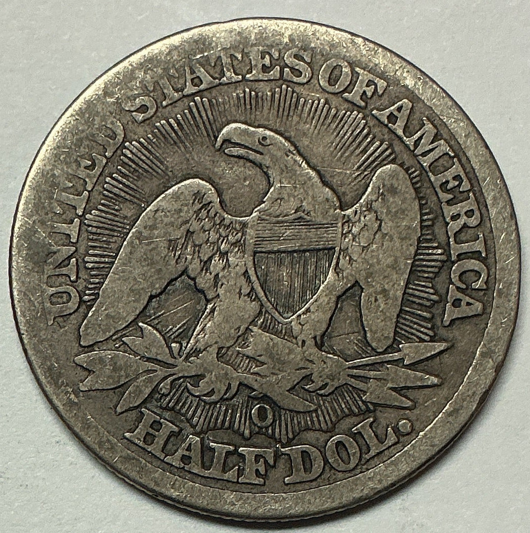 1853-O Liberty Seated Half Dollar, Good Circulated Coin, Store #HR1929