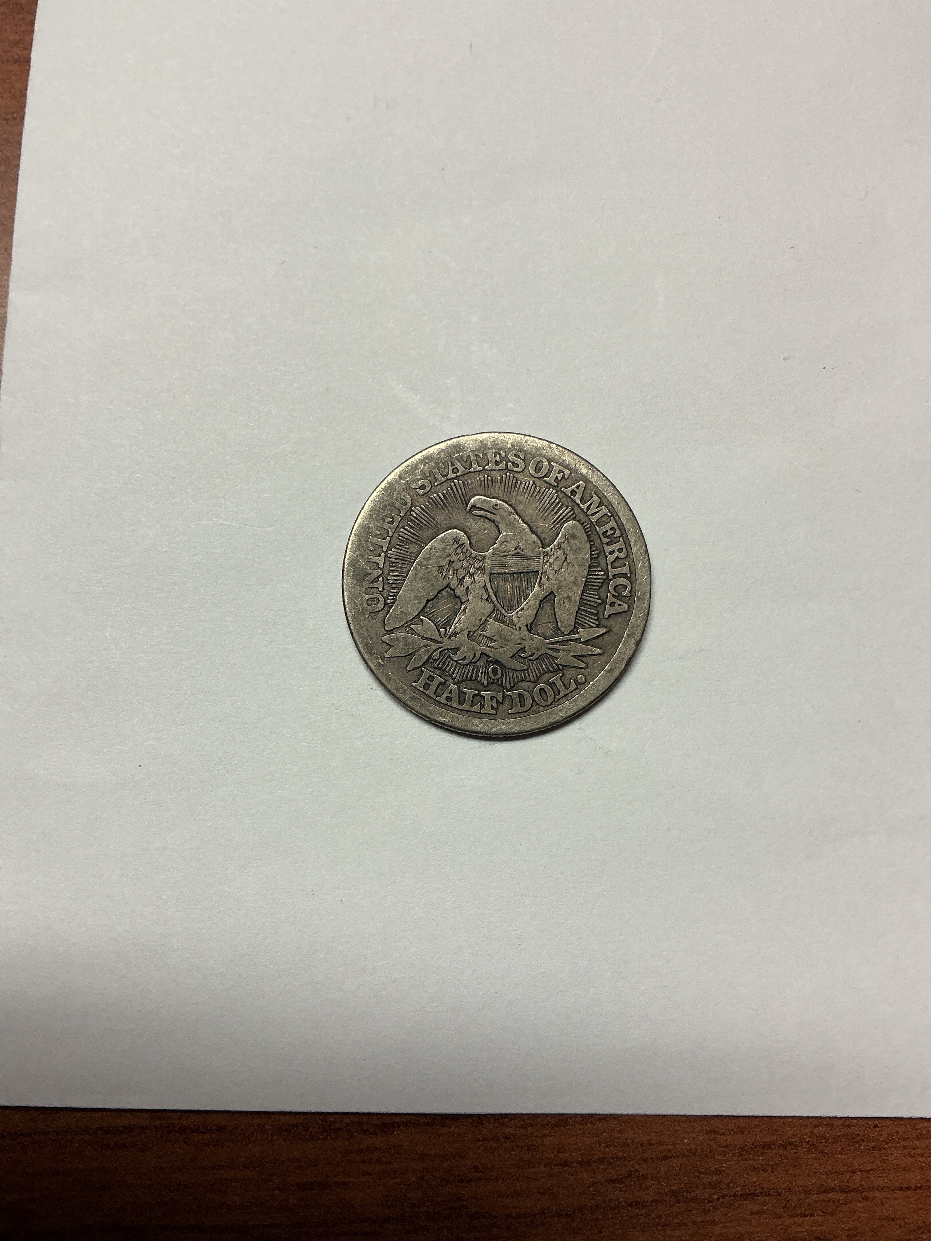 1853-O Liberty Seated Half Dollar, About Uncirculated Coin, Store #HR1929
