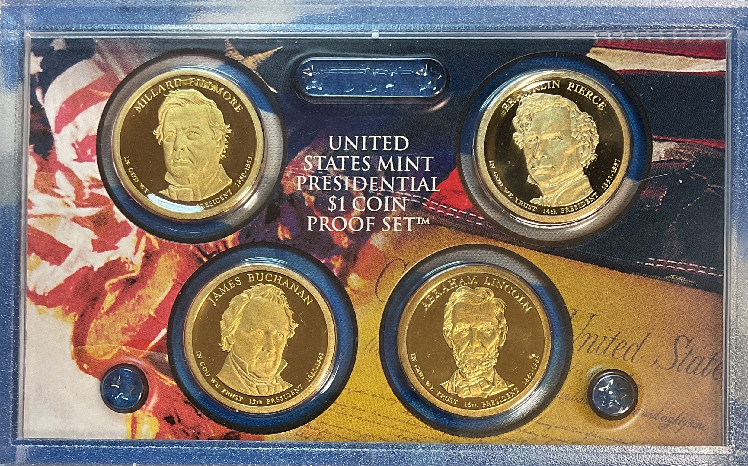 2010 U.S. Mint President $1 Coin Proof Set, in Original Government Packaging.