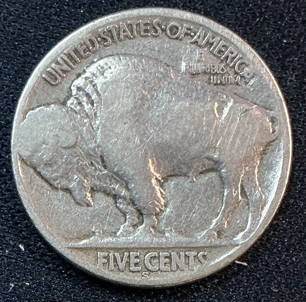 1921-S Buffalo Nickel, Good+ Circulated Coin, Store #NL1028