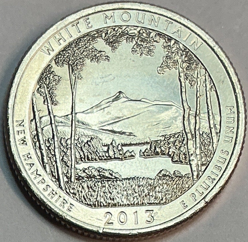2013-P Uncirculated, White Mountain National Forest, New Hampshire, Washington Quarter