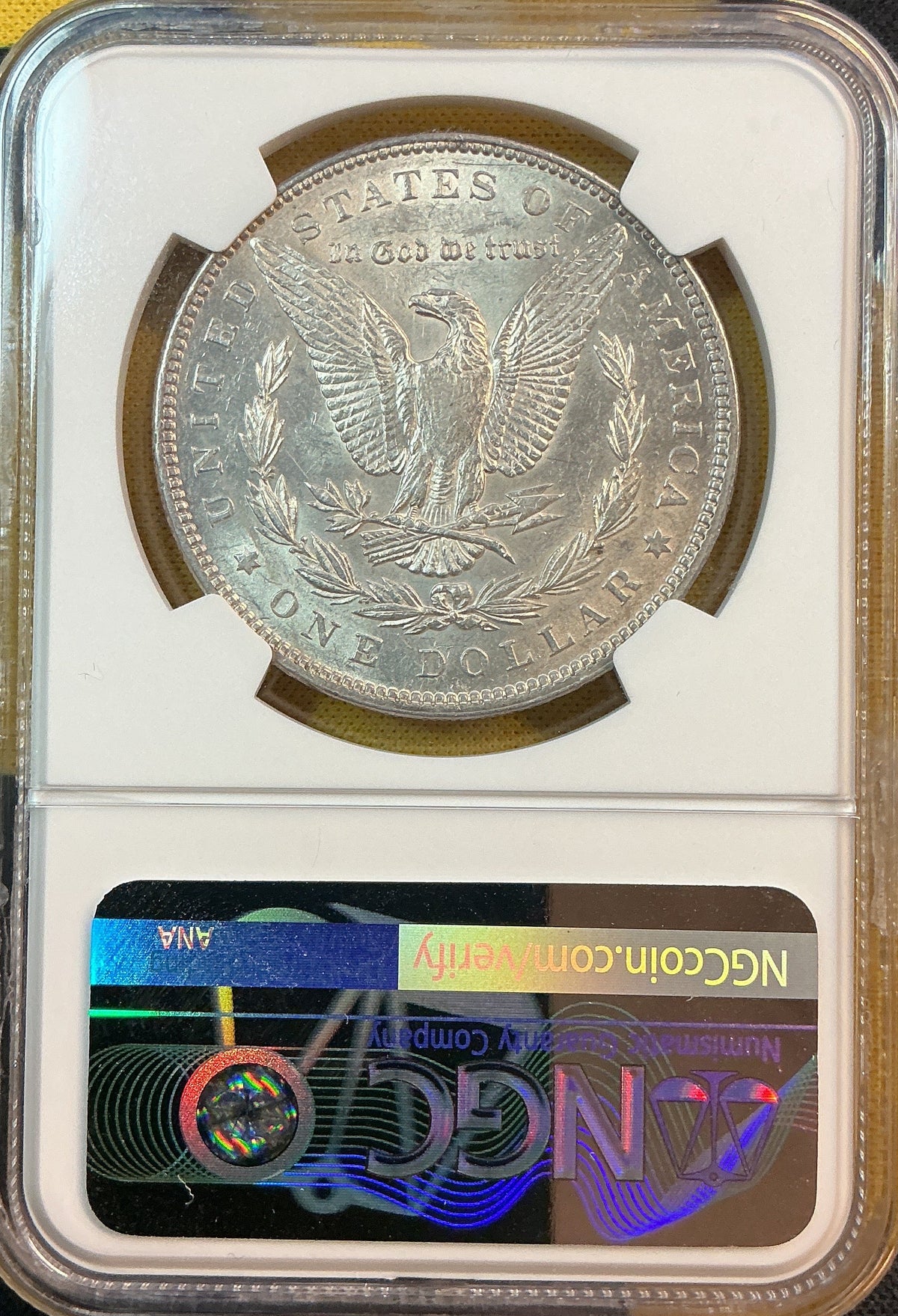 1899 Morgan Silver Dollar, NGC AU 58, Store #DR0522