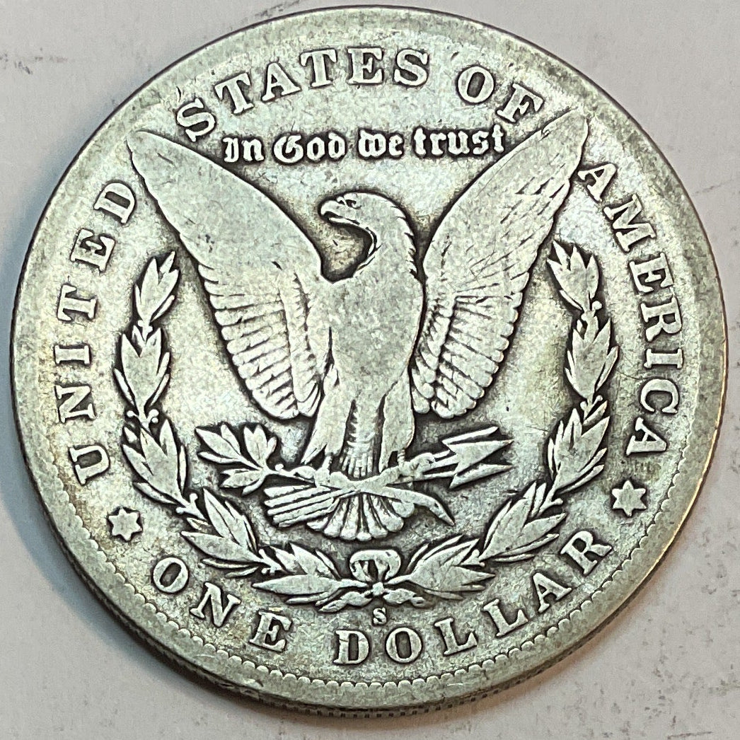 1900-S Morgan Silver Dollar, Good Circulated Coin, Store #DR0914