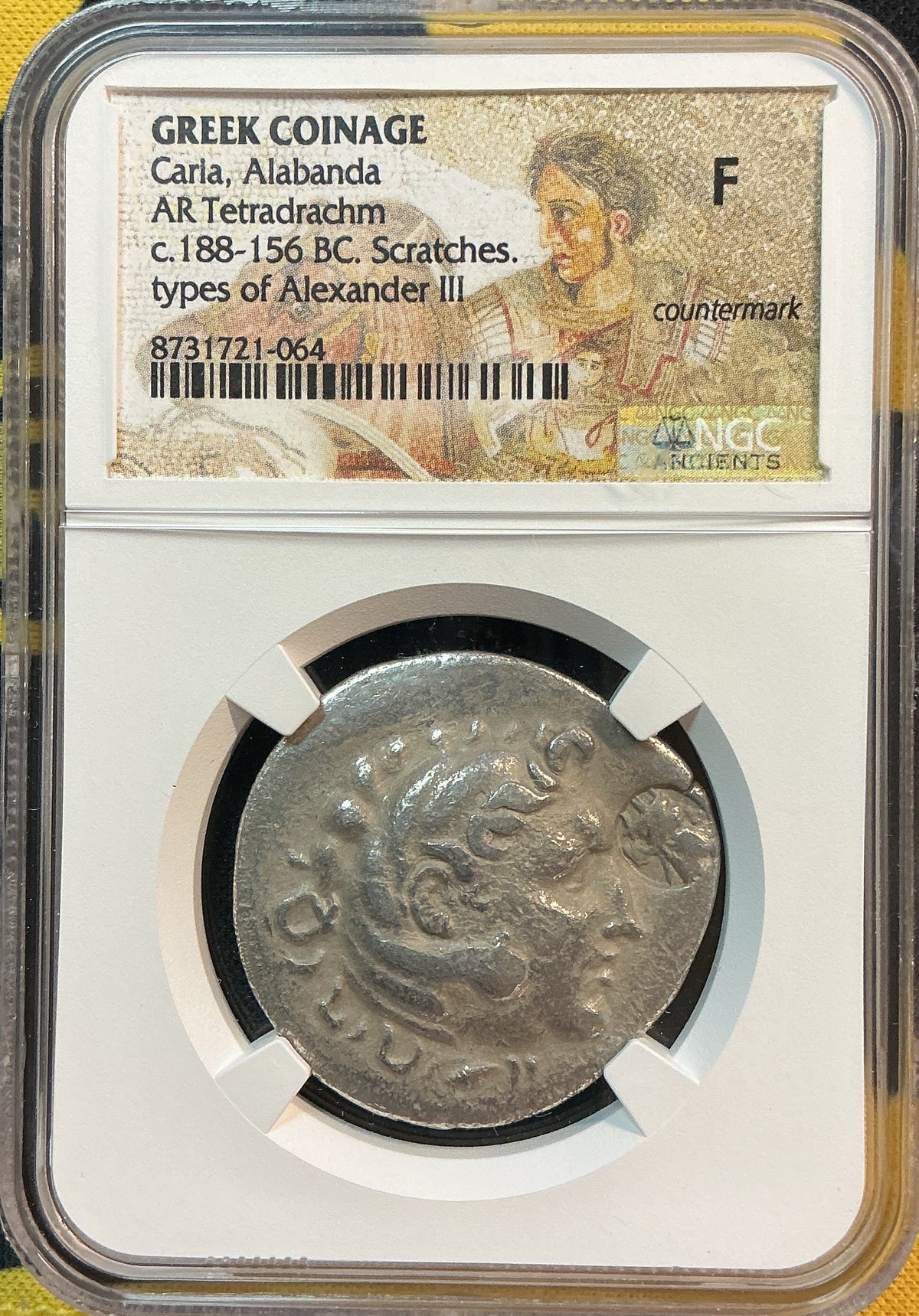 Ancient Coinage, F, Greek Coinage, Carla, Alabanda, AR Tetradrachm c.188-156 BC, Store #AT0049