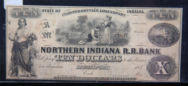 1850's Logansport, Indiana., Obsolete Currency, Store Sale 093119