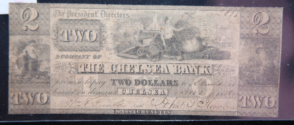 1836 Chelsea, Massachusetts., Obsolete Currency, Store Sale 093148
