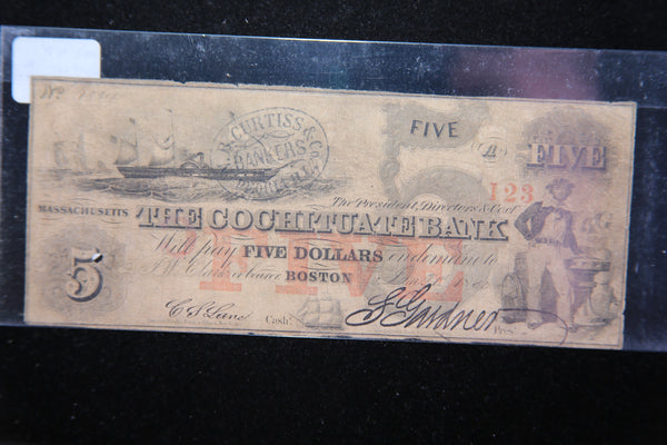 1832 Boston, MA., Obsolete Currency, Store Sale 093159