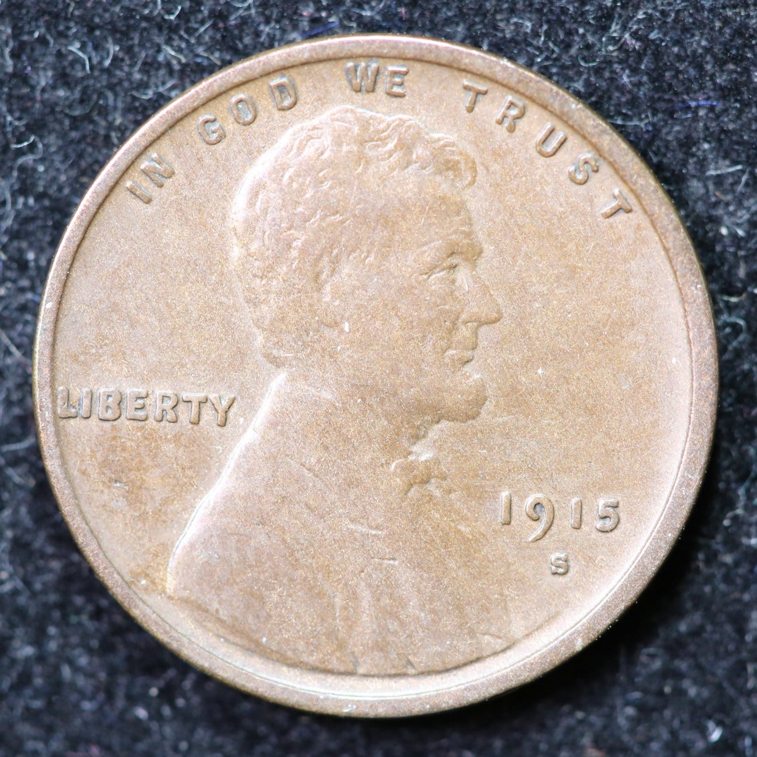 1915-S Lincoln Cent, About Uncirculated+ Coin, Store #40020