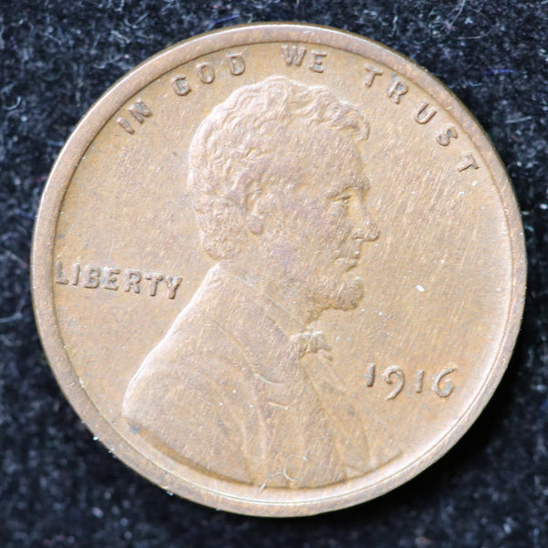 1916 Lincoln Cent, Circulated Affordable Coin, Store #40022