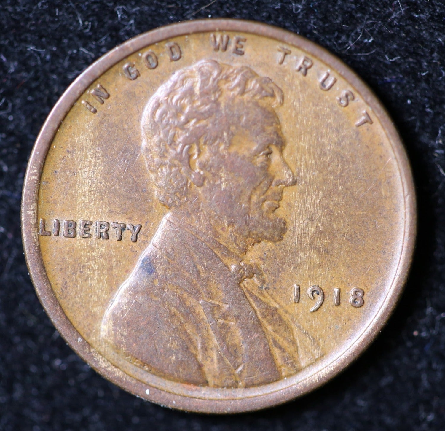 1918 Lincoln Cent, Extra Fine+ Circulated Coin, Store #CT0722