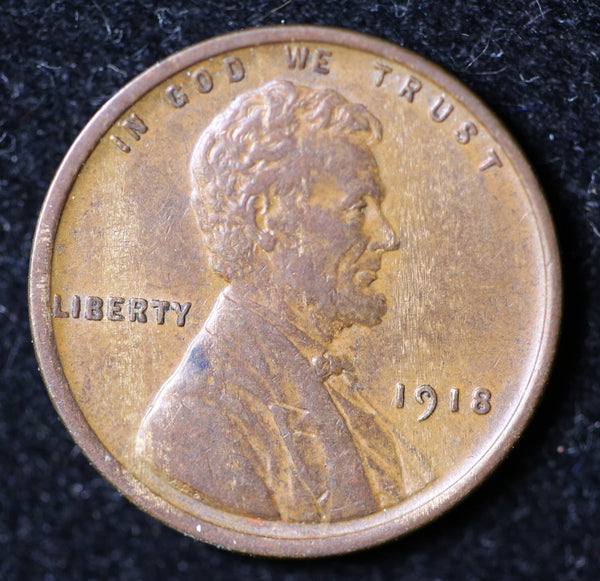 1918 Lincoln Cent, Circulated Affordable Coin, Store #23040033