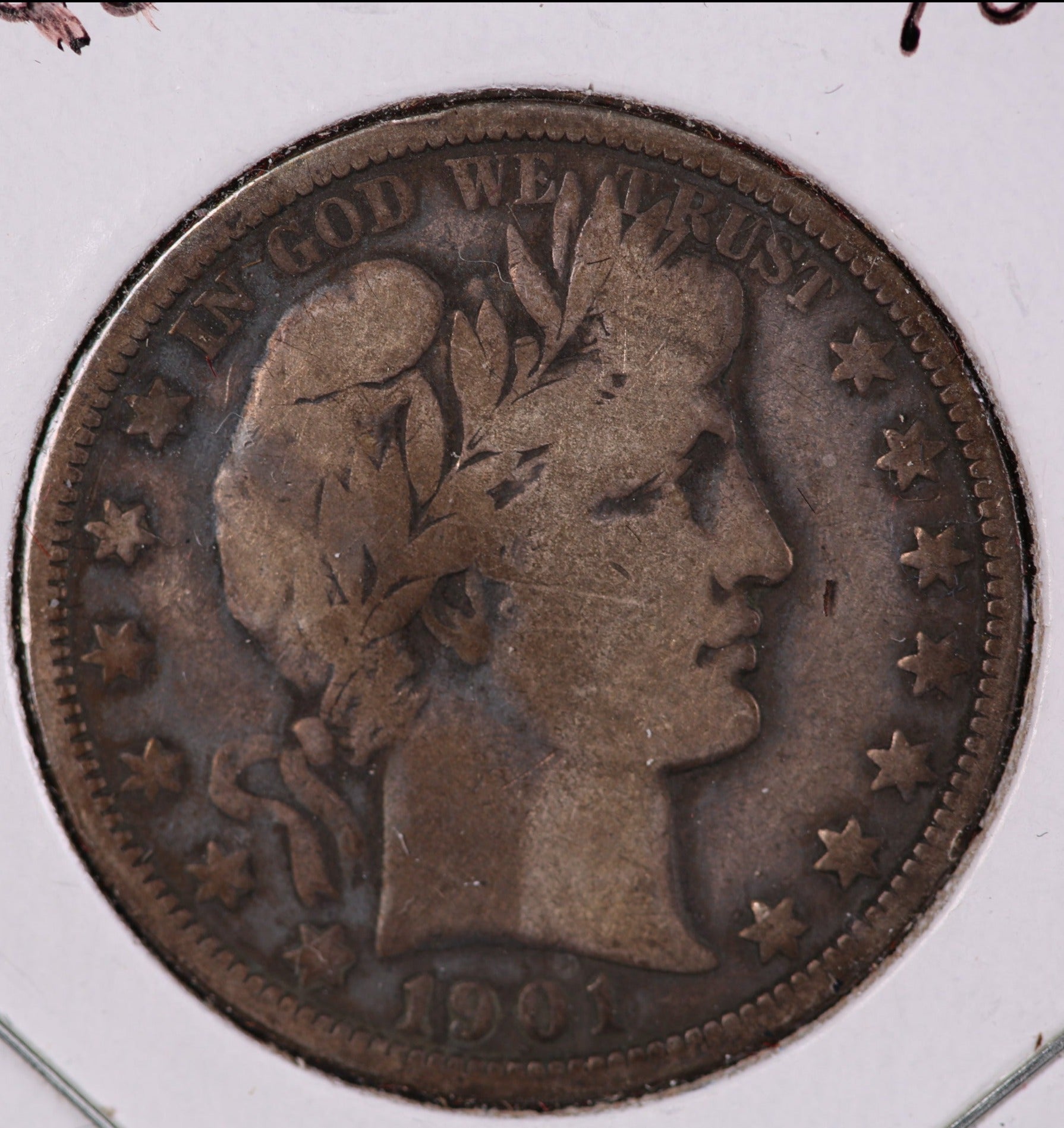 1901-O Barber Half Dollar, Very Good Circulated, Store #HR259