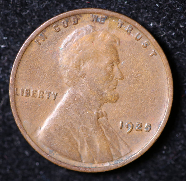 1925 Lincoln Cent, Circulated Affordable Coin, Store #40065