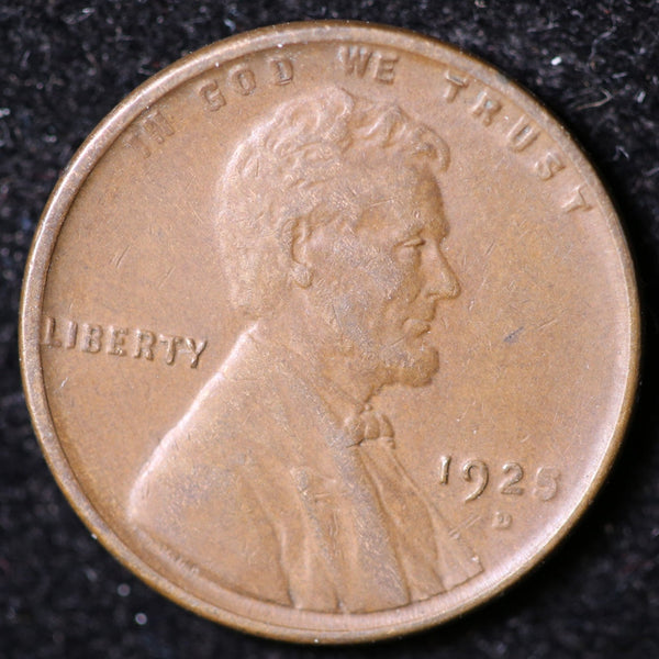 1925-D Lincoln Cent, Circulated Affordable Coin, Store #40066