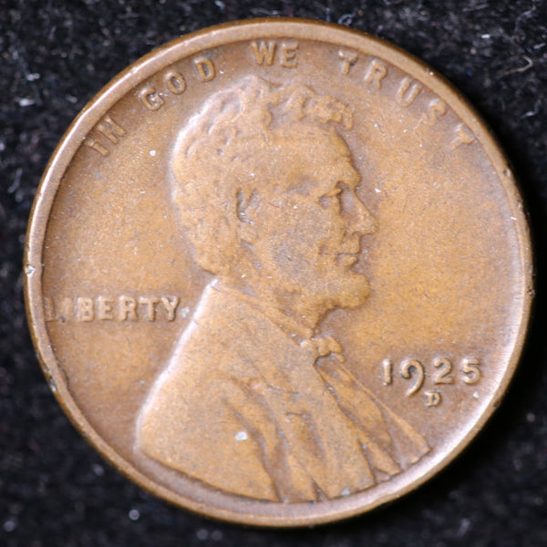 1925-D Lincoln Cent, Circulated Affordable Coin, Store #40067