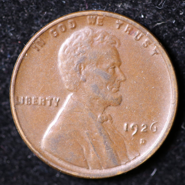 1926-D Lincoln Cent, Uncirculated Affordable Coin, Store #40071
