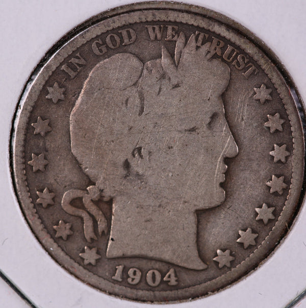 1904-S Barber Half Dollar. Nice Affordable Coin, Store# 23081408