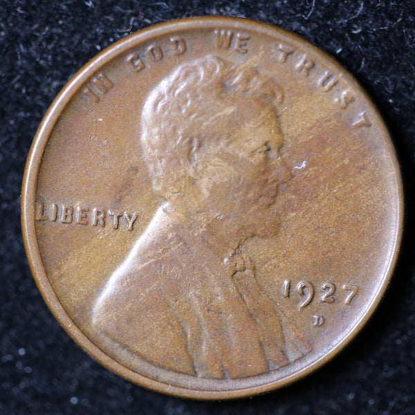 1927-D Lincoln Cent, Circulated Affordable Coin, Store #40078