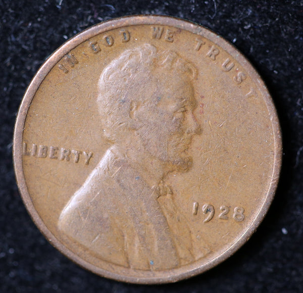 1928 Lincoln Cent, Circulated Affordable Coin, Store #40081