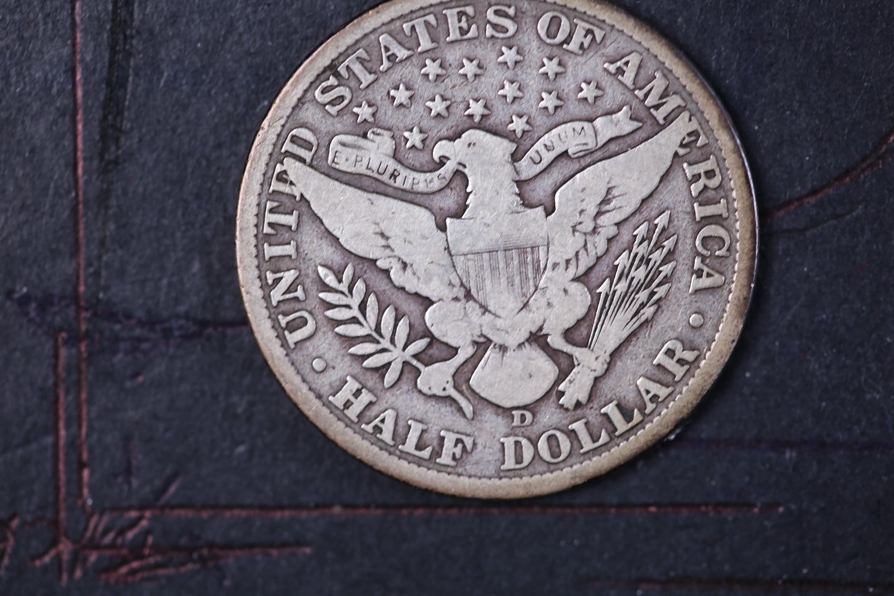 1906-D Barber Half Dollar, Very Good Circulated Coin, Store #HR347