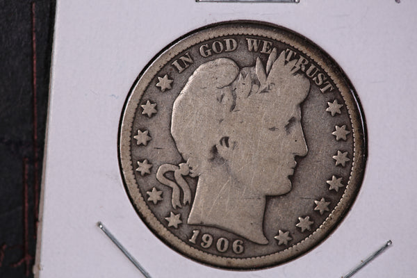 1906-O Barber Half Dollar. Nice Circulated Coin, Store #23081814