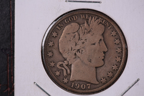 1907-O Barber Half Dollar. Nice Coin VG10 Details. Store #23081818