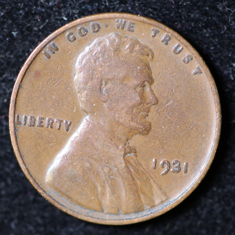 1931 Lincoln Cent, Circulated Affordable Coin, Store