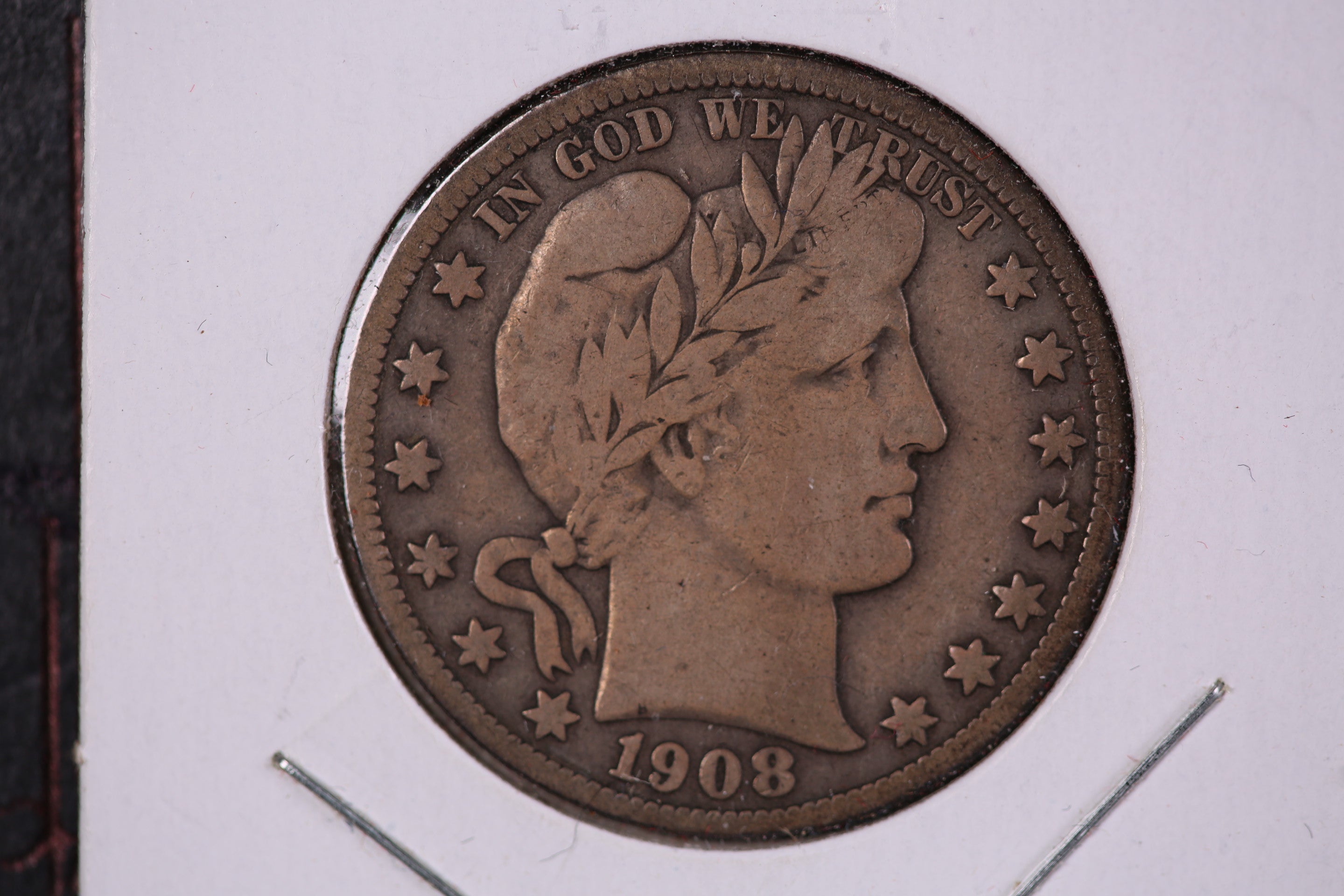 1908-S Barber Half Dollar, Fine Circulated Coin, Store #HR390
