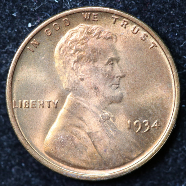 1934 Lincoln Cent, Uncirculated Affordable Coin, Store #23040106