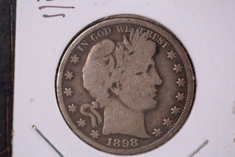 1898-O Barber Half Dollar. Circulated Coin Good Details, Store