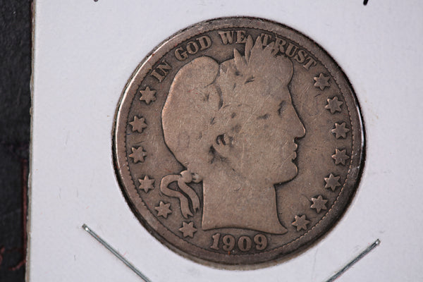 1909-O Barber Half Dollar. Affordable Collectible Coin. Store #23081703