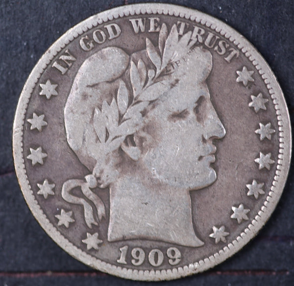 1909-S Barber Half Dollar. Affordable Collectible Coin. Store #23081704