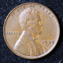 1939-S Lincoln Cent, Extra Fine Circulated Coin, Store
