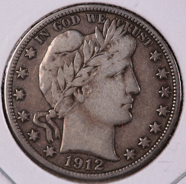 1912-D Barber Half Dollar. Nice Coin VF Details. Store # 23081802