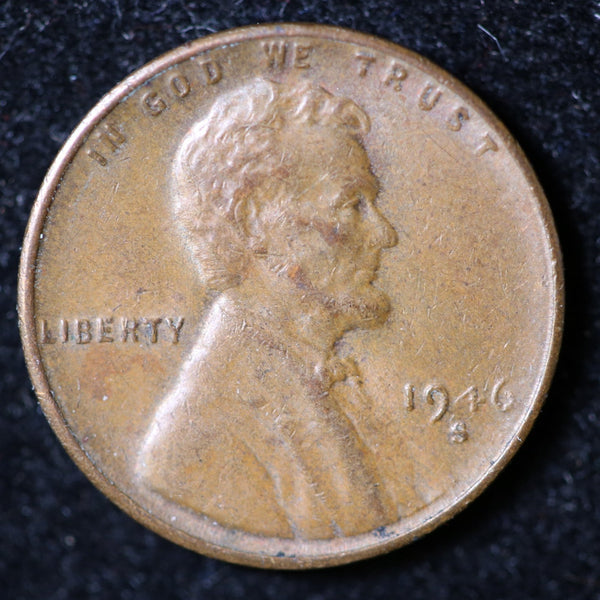 1946-S Lincoln Cent, Circulated Affordable Coin, Store #23040171