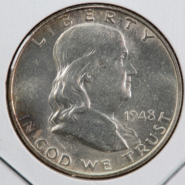 1948 Franklin Half Dollar. Affordable Collectible Coin. Store #12977