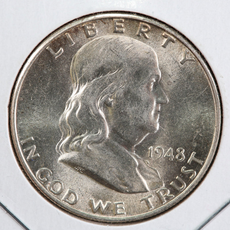 1948-D Franklin Half Dollar. Uncirculated Collectible Coin. Store