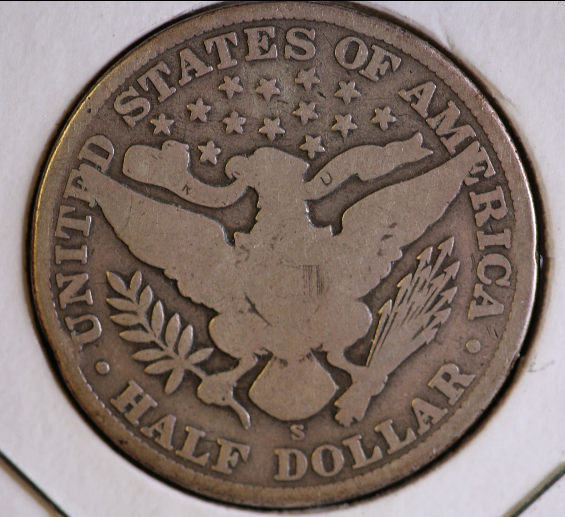 1904-S Barber Half Dollar. Affordable Collectible Coin. Store # HR307
