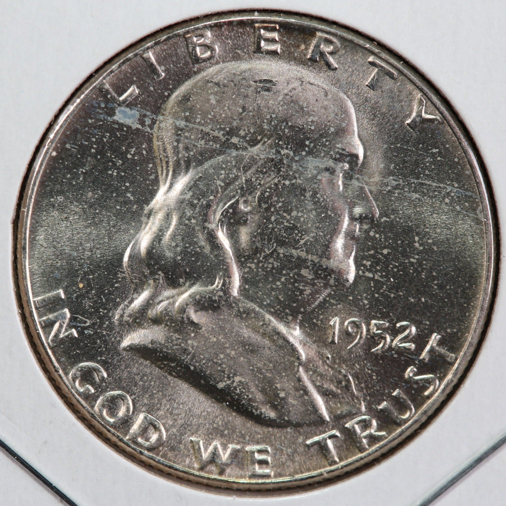 1952 Franklin Half Dollar. Mint State Uncirculated Coin. Store #12999