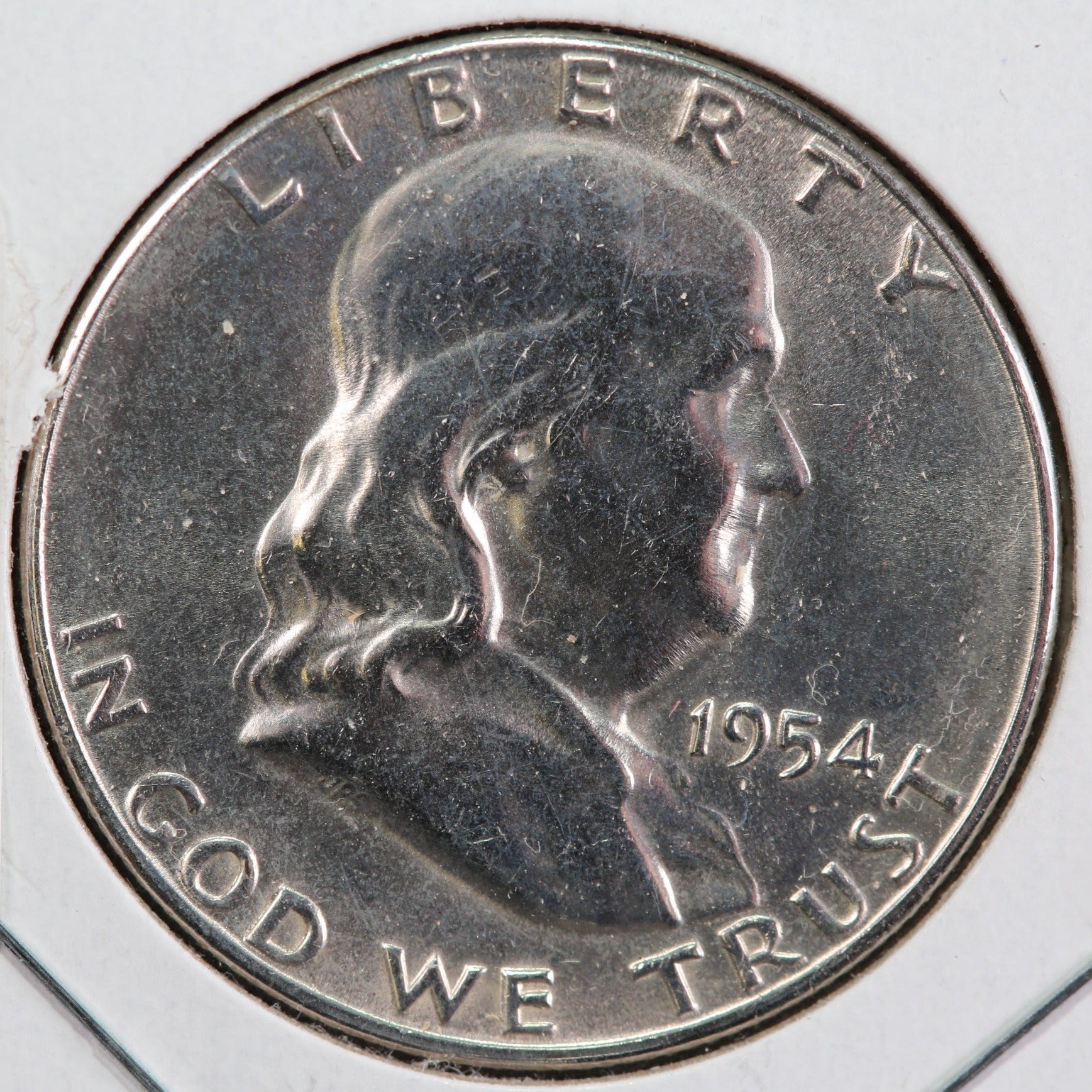 1954-D Franklin Half Dollar, Mint State Uncirculated Coin, Store #13006