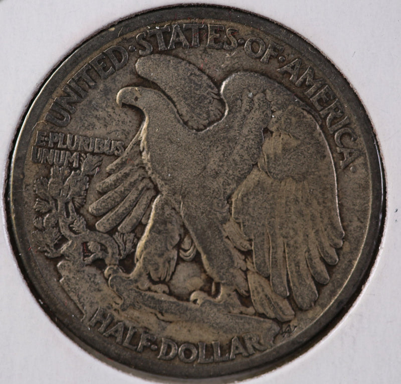 1916-D Walking Liberty Half Dollar, Circulated Coin. Store