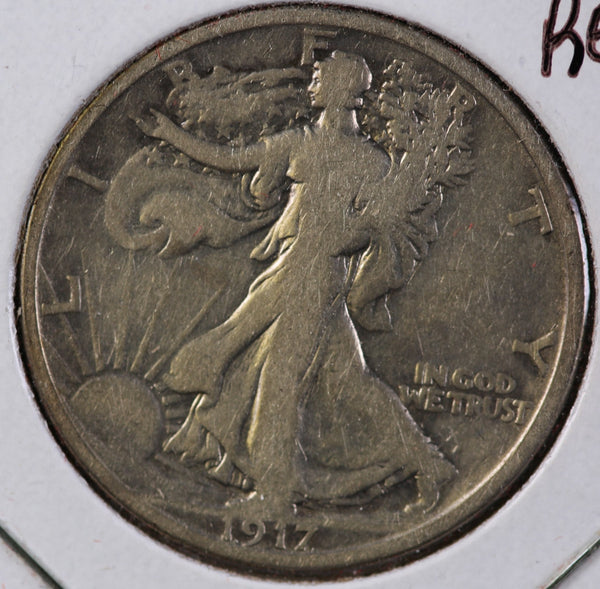 1917-S Walking Liberty Half Dollar, VG Details Rev. Mint. Store #82414