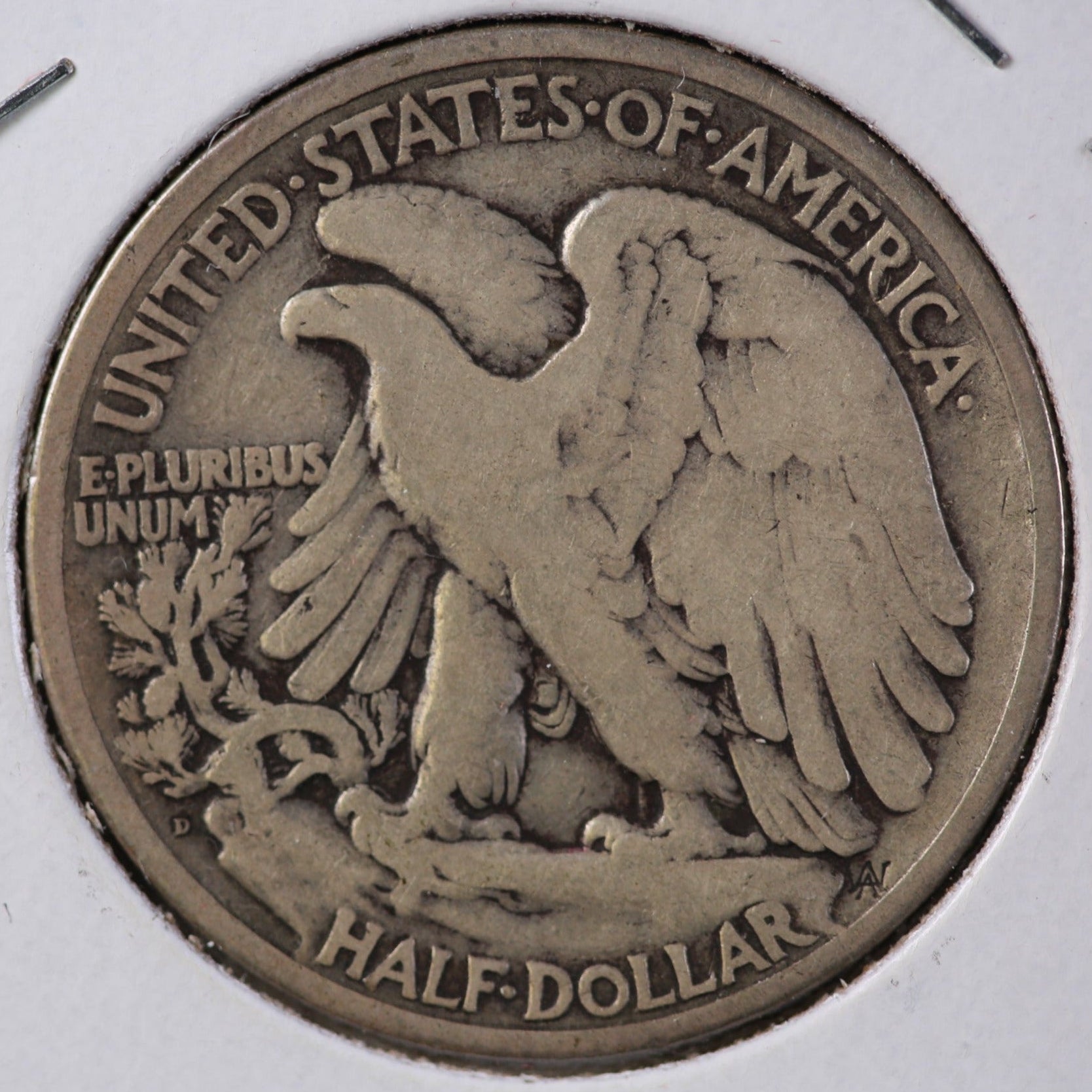 1921-D Walking Liberty Half Dollar, Fine+ Circulated Coin, Details, Store #82427