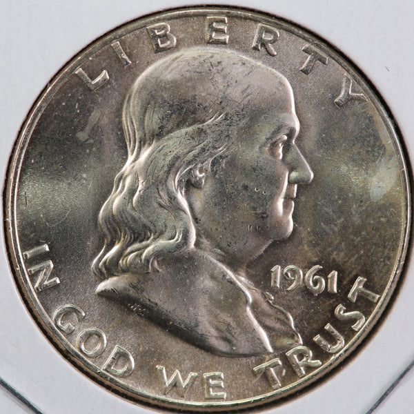 1961-D Franklin Half Dollar. Affordable Collectible Coin. Store #13038
