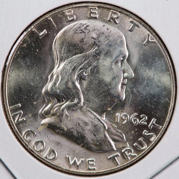 1962-D Franklin Half Dollar. Affordable Collectible Coin. Store #13040