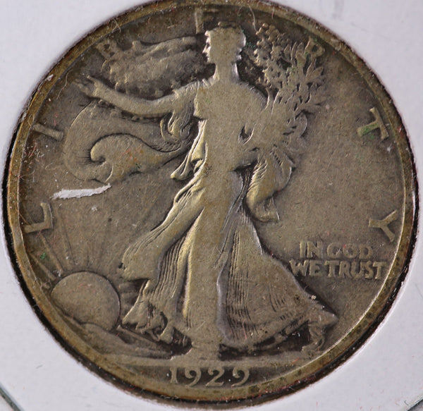1929-S Walking Liberty Half Dollar, Circulated VG Details. Store #23082440