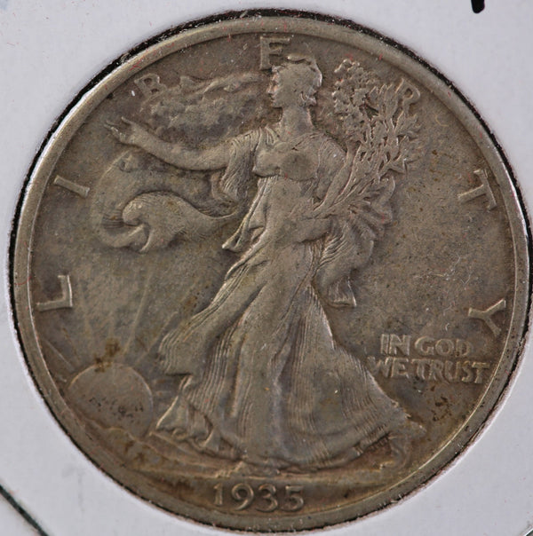 1935 Walking Liberty Half Dollar, Nice Coin VF30 Details. Store #82449