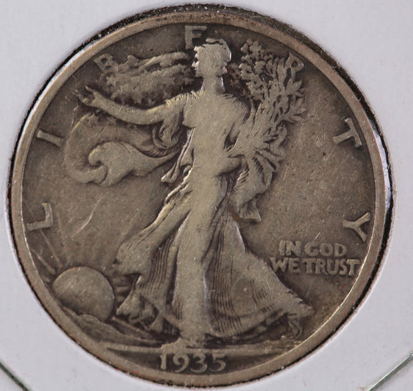 1935-S Walking Liberty Half Dollar, Affordable Circulated Coin. Store #82502