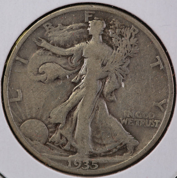 1935-S Walking Liberty Half Dollar, Affordable Circulated Coin. Store #82503